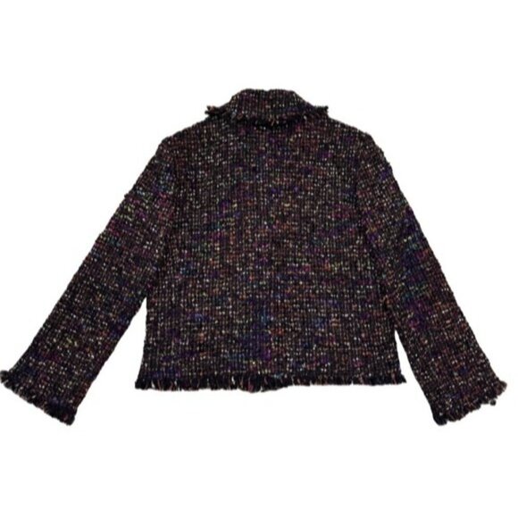 Giambattista Valli Multi-Color Tweed Short Jacket Wool Women 46/L MSRP $4500 - Picture 6 of 10